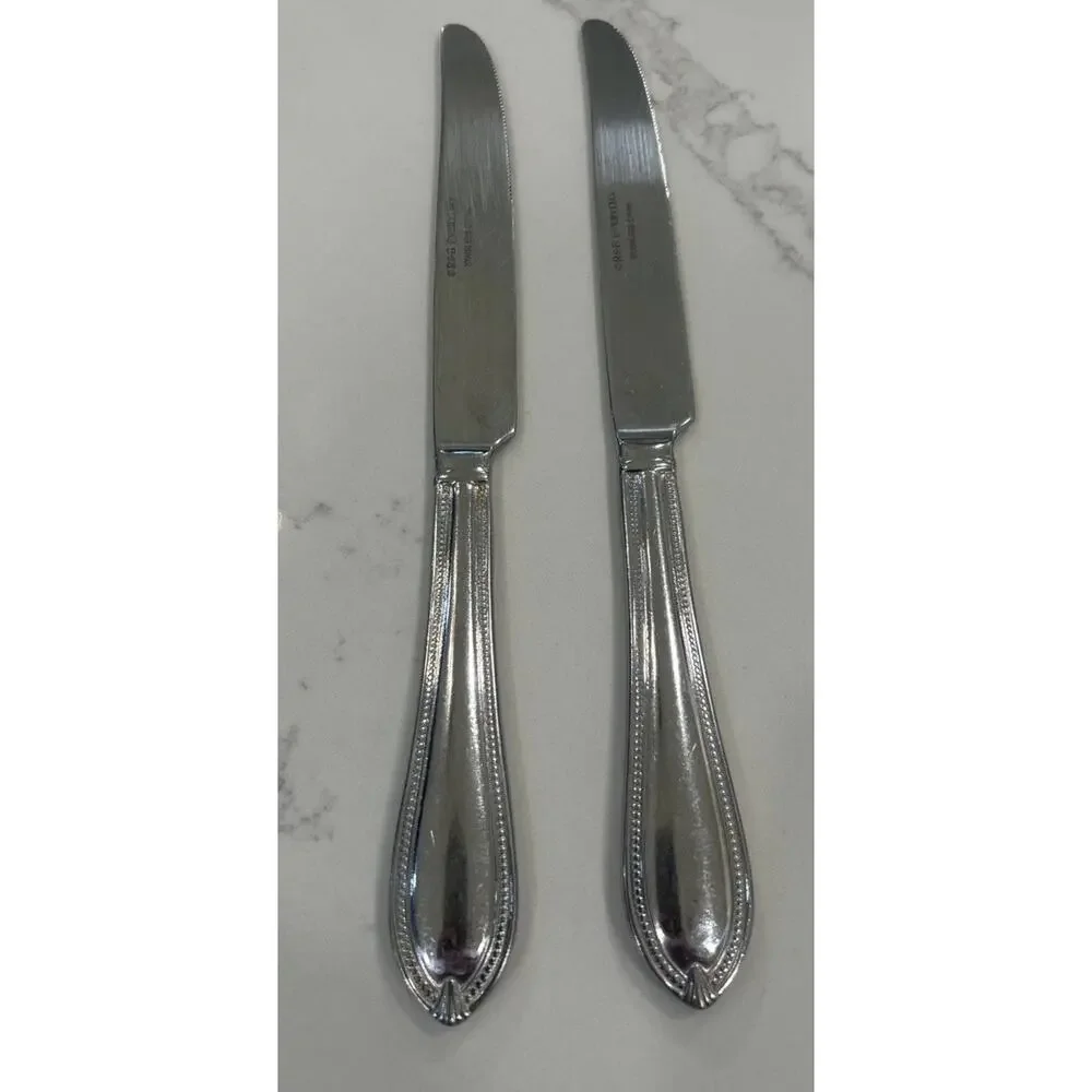 Reed & Barton CONCANNON STAINLESS Knifes Set of 2‎ Flatware French Solid Knife